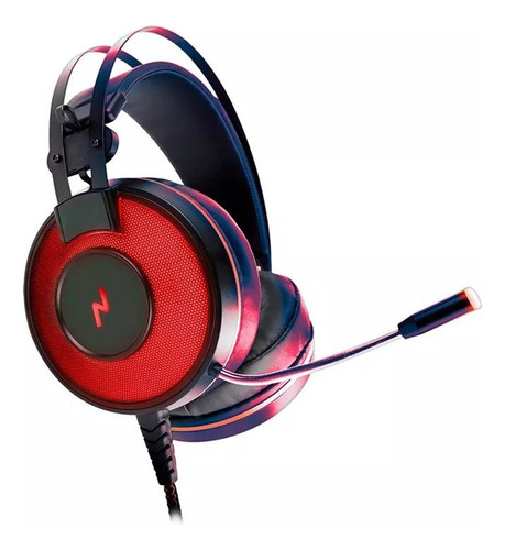 Auricular Gamer 7.1 Con Luces Led Microfono Ps4 Pc Vibracion Color Rojo Color de la luz Rojo