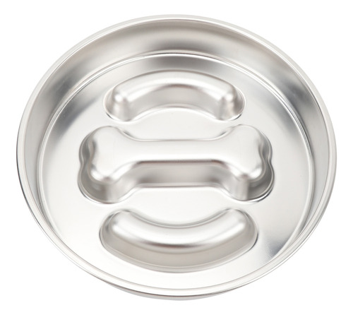Comedero Para Comida Lenta Para Perros, Acero Inoxidable, 2