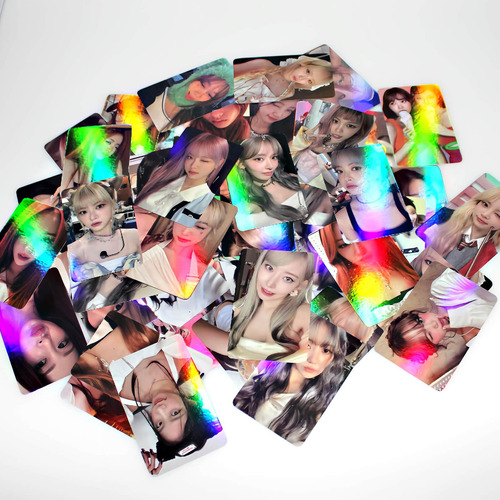 Pyajuu Le Sserafim Laser Photo Cards 50pcs Le Sserafim