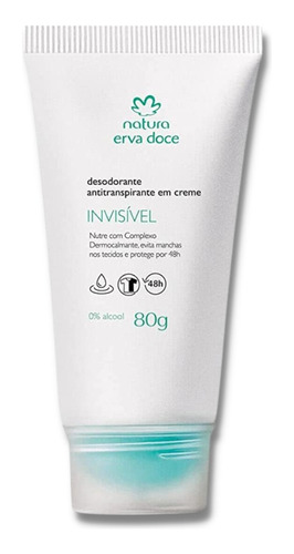 Desodorante Antitranspirante Erva Doce En Crema Natura