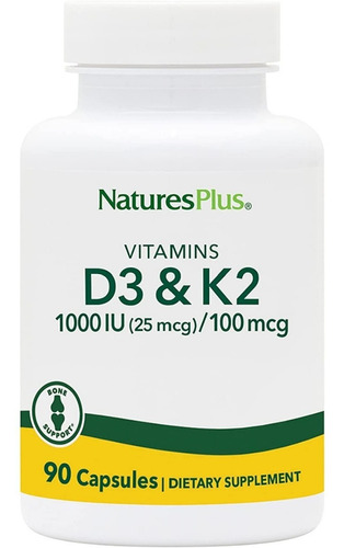 Vitamina D3 Y K2 90cap Nature's - Unidad a $3600