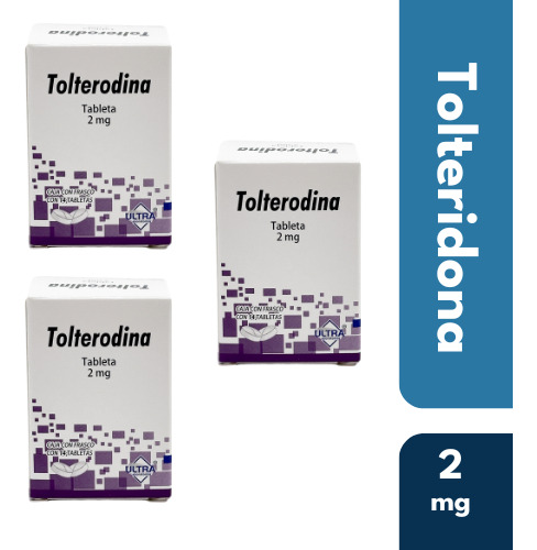 Tolterodina 2mg, Con 14 Tabletas - Ultra Laboratorios 3 Pack