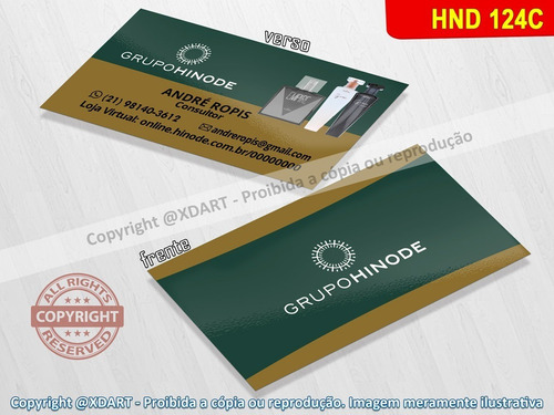 Imagem 3 de 5 de Mil Cartão Visita¿ Hinode Verniz +colorido Hnd124c