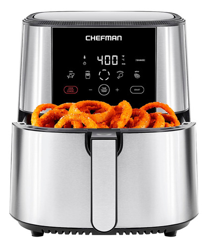 Freidora De Aire Chefman Digital De 7.5 Litros Turbofry Acero Inoxidable