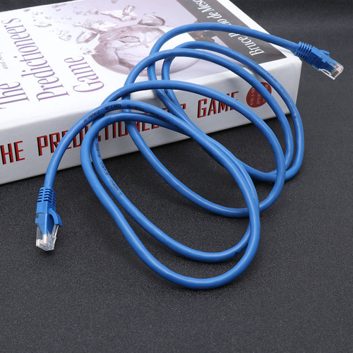 Cable Ethernet Cat6 Azul Con Conexión A Internet De Alta Vel