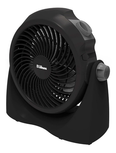 Imagen 1 de 2 de Ventilador de mesa y pared Liliana VTF10P negro, 10" de diámetro 220 V