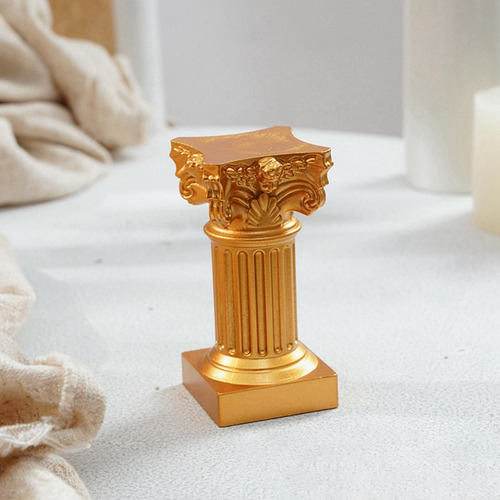 2 Pilar Romano Dorado Dorado 3,3x6,8 Cm Dorado 3,3x6,8 Cm