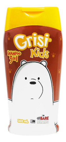 2 Pzs Grisi Shampoo 3 En 1 Webarebears 300ml
