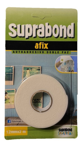 Imagen 5 de 7 de Cinta Suprabond Autoadhesiva Doble Faz En Rollo - 2 Metros