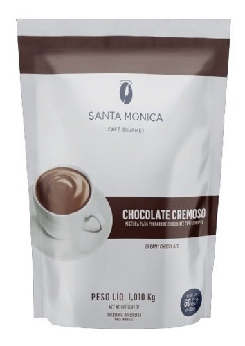 Chocolate Cremoso Santa Monica 1.010kg Tipo Europeu * Promo