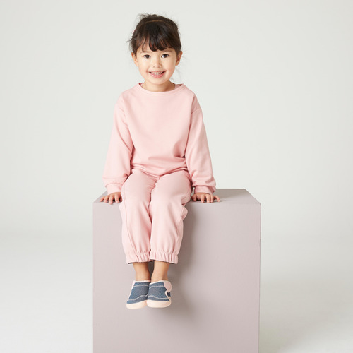 Conjunto Deportivo Bebé 100 Gimnasia Rosa Pastel Domyos