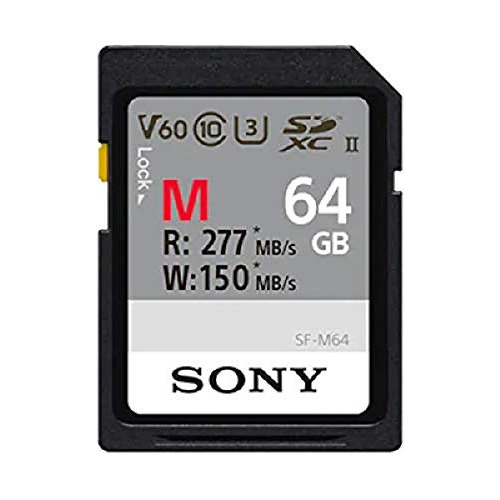 Tarjeta De Memoria Sony 64 Gb, Uhs-ii Sd, Cl10, U3, Max R260