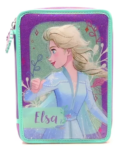 Cartuchera Suave Triple Infantil Niña Disney Frozen 2