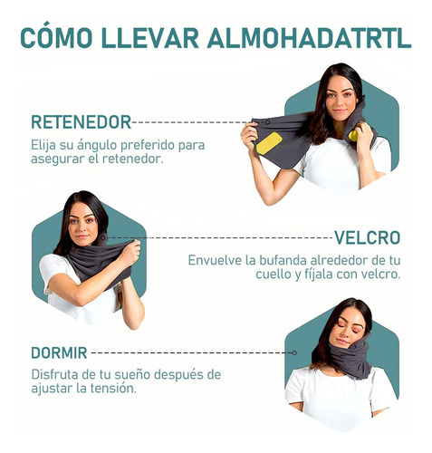 Almohada De Viaje, Cuello Para Viaje Plegable, Almohada