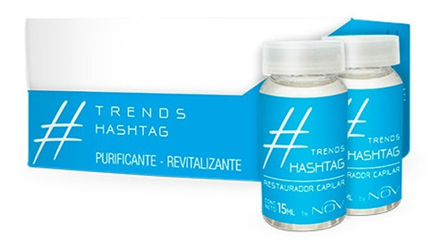 15 Ampollas Hashtag Nov Purificante Revitalizante X 15 Ml