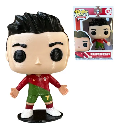 Figura Cristiano Ronaldo Portugal Estilo Funko