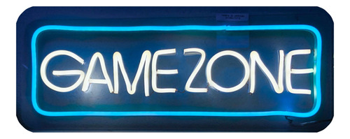 Letrero Led Neón Game Zone Decorativo