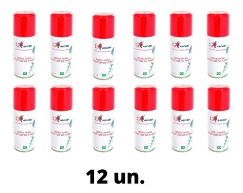 Kit 12 Sprays P/ Teste Em Detectores De Fumaça - Ascael