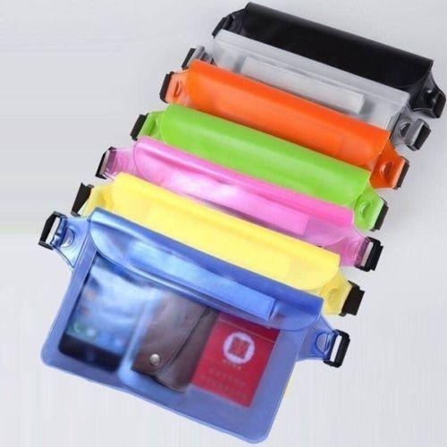 Imagen 4 de 6 de Bolsa Cangurera Contra Agua Con Correa Case Prueba Sumergible Funda Triple Sellado De Seguridad Resistente Mujer Hombre