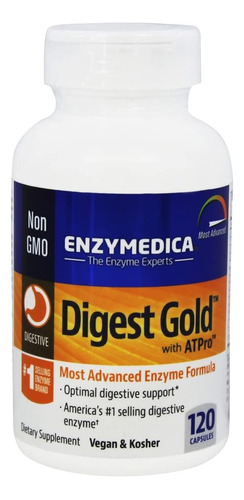 Enzima Digestiva Enzymedica Digest Gold 120 Quilates