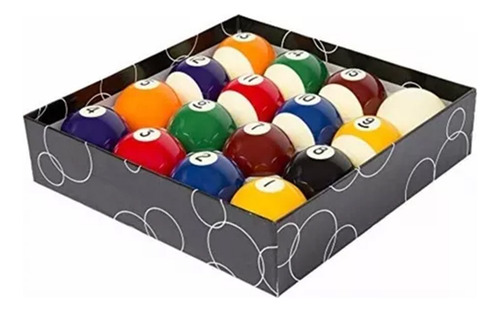 Bolas De Pool 2 1/4 (57mm) Juego Completo 16 Bolas
