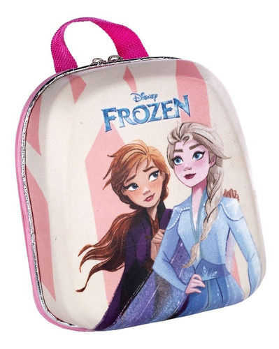 Lancheira Mochilinha Mochila Disney 3d Maxtoy Cor Frozen Elsa E Ana
