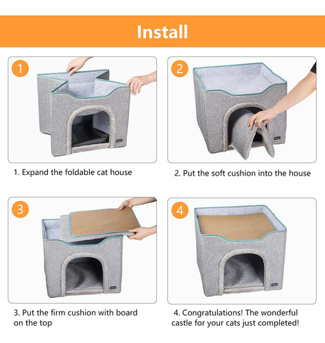 Cama Para Gatos Miu Pet Large Para Gatos De Exterior E Inter