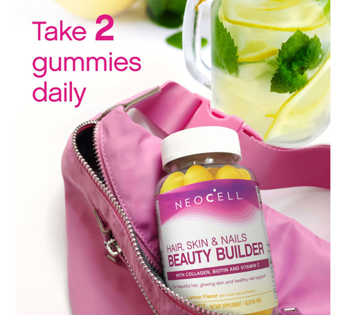 Suplemento Neocell Beauty Builder Gummy Para Cabello, Piel Y