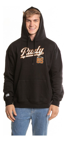 Buzo Canguro Rusty Cosmopolitan Negro Hombre