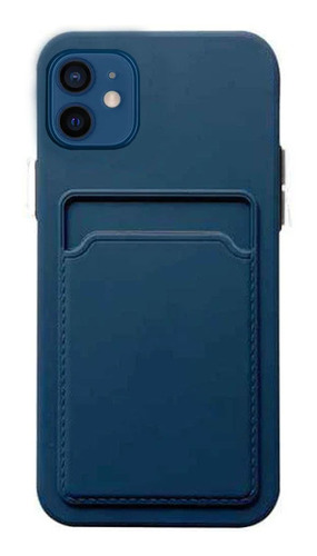 Estuche Protector Para iPhone 12 Wallet Blue 