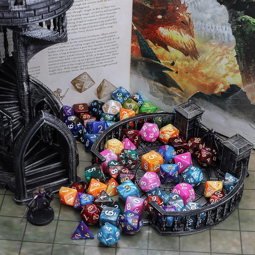 Conjunto De Dados Qmay Dnd, 42pcs Dados Poliédricos D&d D...