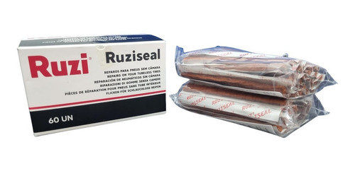 Imagem 1 de 6 de Refil Macarrão Remendo Pneus Sem Câmara Carro Cx 60 Und Ruzi