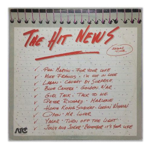 Vinilo The Hit News Second Time Compilado Argentina 1988