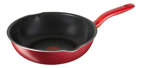 Frigideira Wok Com Indução Tefal So Chef 24cm Vermelha