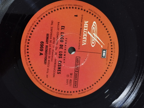 Discos De Vinilo Lago De Los Cisnes De Tchaikovsky Usado (Usado)