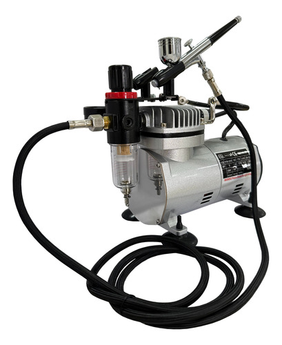 Kit Aerografo Compressor 110/220 + Aerografo Barbearia
