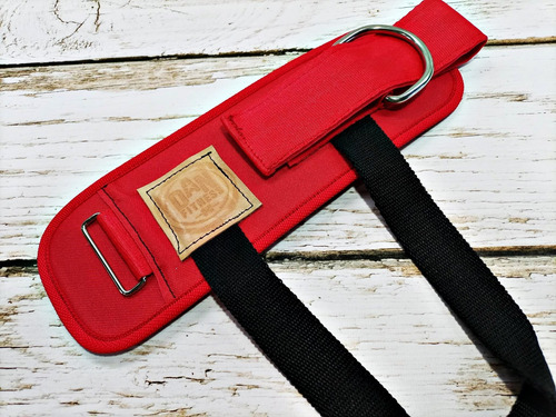 Tobillera Para Polea Con Agarre Rojo Gym Rojo