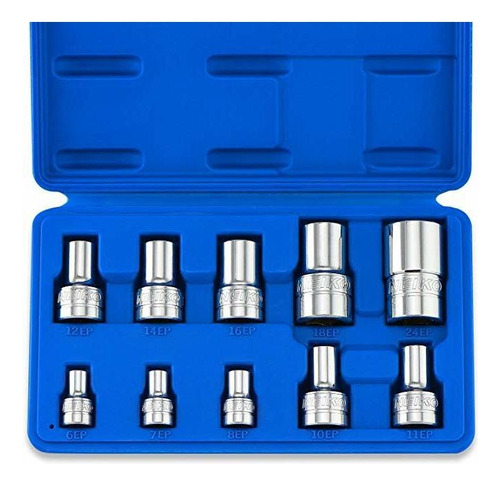 Neiko 02473a Estrella Externo Torx Plus Juego De Dados, Ep6