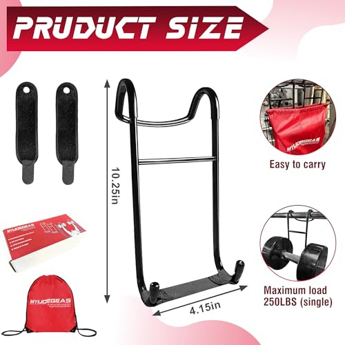Ganchos Para Mancuernas Con Capacidad De 250 Lb Para Ejercic