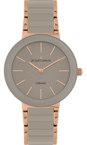 Reloj Pulsera Jacques Lemans Mujer 42-7t Acero Ip Cerámica