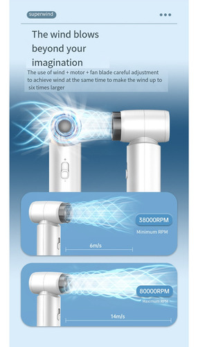 Ventilador Q7turbo, Turboventilador Portátil Para Exteriores