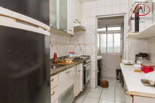 Imagem 26 de 30 de Apartamento Com 2 Dormitórios, 2 Suítes, 3 Banheiros E 1 Vaga Coletiva Suficiente À Venda, 92 M² Por R$ 535.000 - Boqueirão - Santos/sp - Ap10536