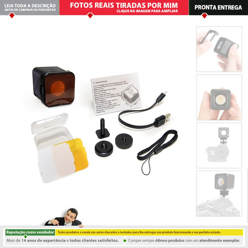 Imagem 5 de 10 de Iluminador Led L1 Ip67 P/ Foto Vídeo Similar Lume Cube | N1