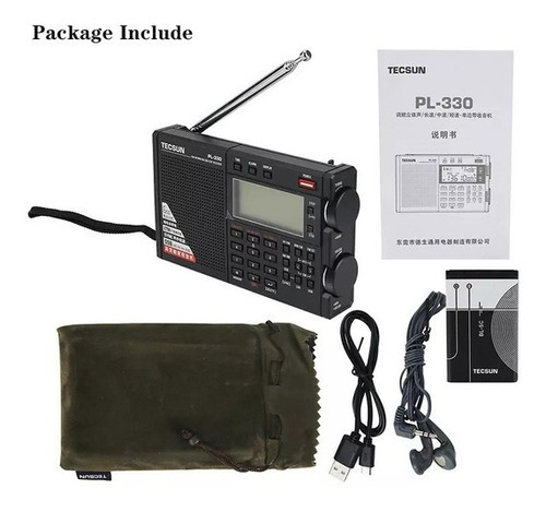 Tecsun Pl-330 Rádio Banda Completa Portátil Fm Estéreo Lw/mw