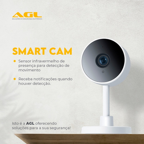 Câmera Smart Inteligente Sensor De Presença Cam 2mp Wifi Agl