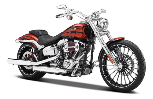2014 Harley Davidson Cvo Breakout Motocicleta Modelo 1/12 Po