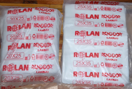 Bolsa de camiseta reforçada 50x70 e 6000 x 5 unidades. Rolan