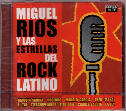 Cd Miguel Rios Y Las Estrellas Del Rock Latino