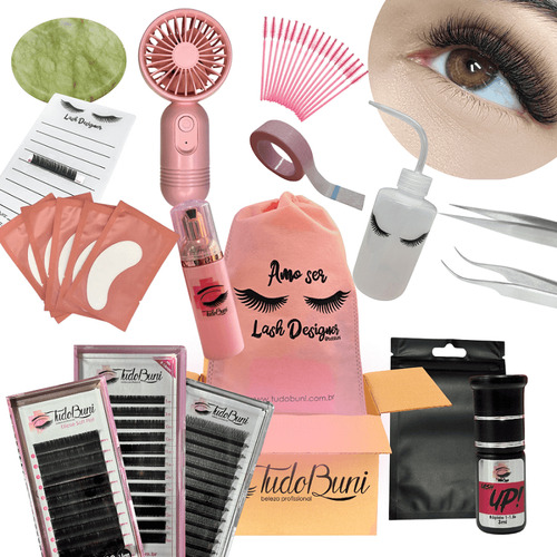 Kit Iniciante Extensão De Cílios Fio A Fio Volume Brasileiro