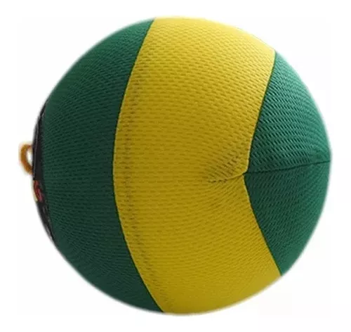 BOLA DE FUTEBOL CERAMICA VERDE E AMARELO